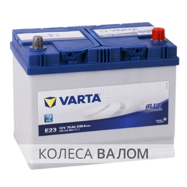 VARTA Blue Dynamic 570 412 063 12В 6ст 70 а/ч оп выс.