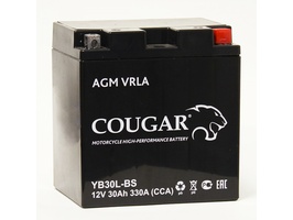 COUGAR AGM VRLA 12В 6ст 30 а/ч оп YB30L-BS