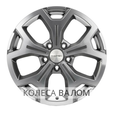 Khomen Wheels KHW1710 (Kaptur/Arkana) 6.5x17 5x114.3 ET50 66.1 Gray-FP